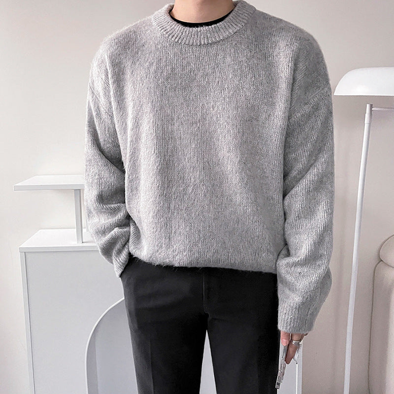 Wind-padded Pullover Long-sleeved Sweater