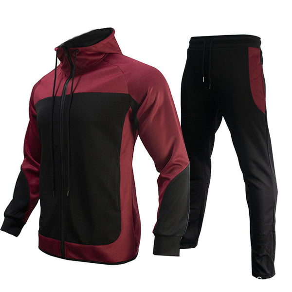 Hooded Autumn Jacket Sports Casual trackSuit Men