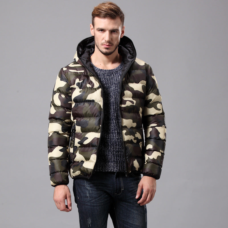 New simple tooling military men's cotton jacket