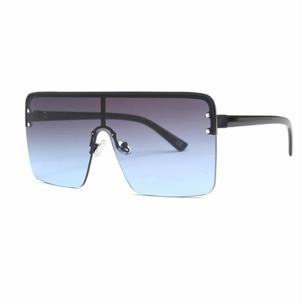 Elegantes gafas de sol con lentes de una sola pieza 