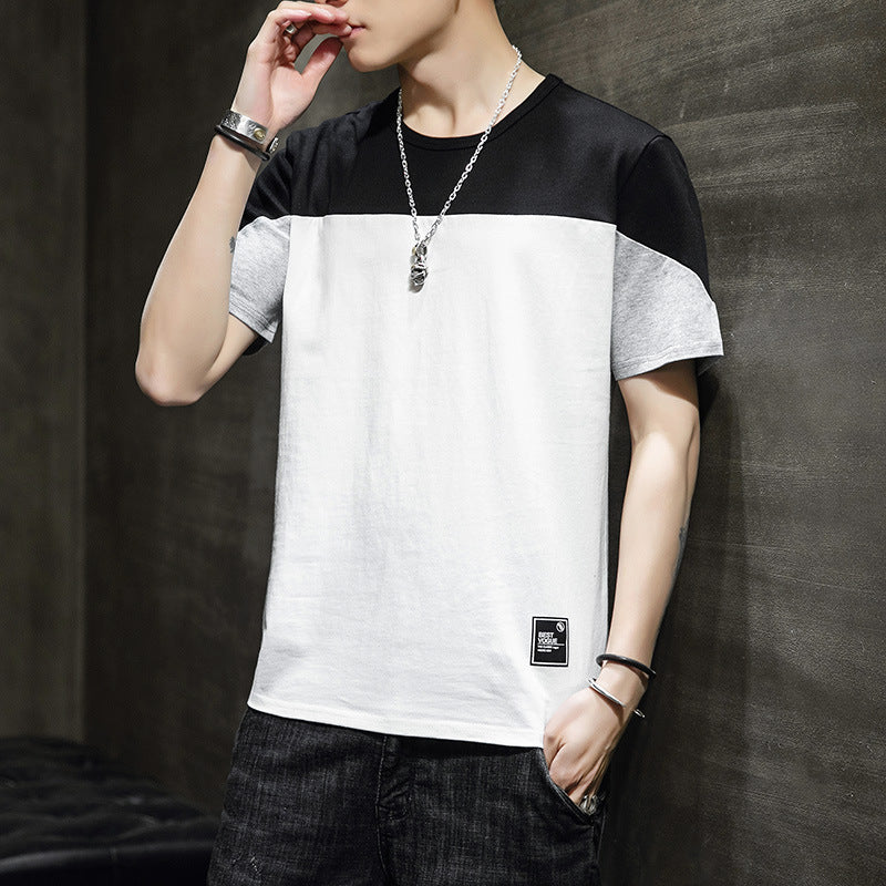 stitching loose casual T-shirt