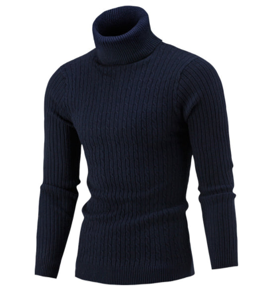Casual Knit Simple Turtleneck Sweater