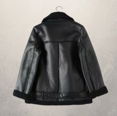 Chaqueta de cuero para moto mujer