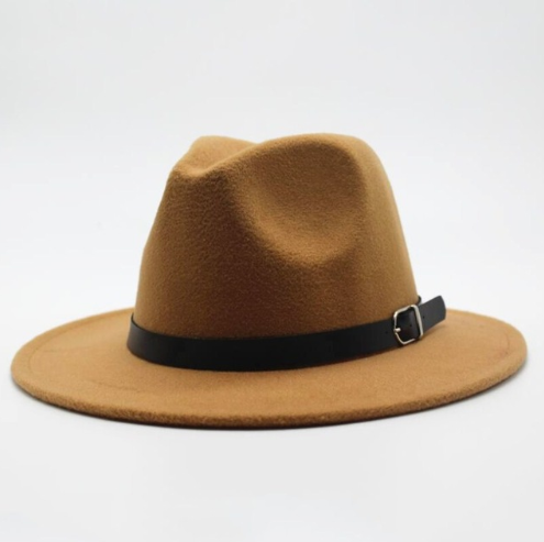 Wool jazz hat men's and women's couple flat hat