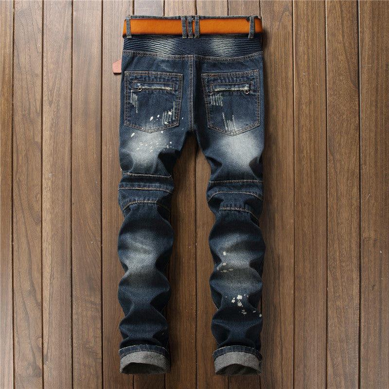 Male distressed jeans