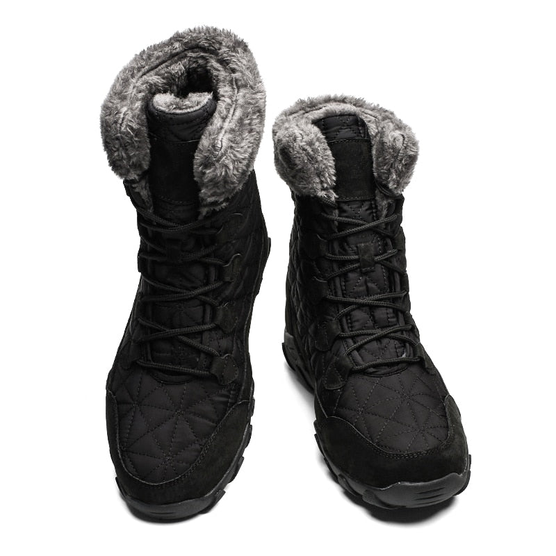 Zapatos de algodón cálidos y polares Botas de nieve Botas antideslizantes de invierno 