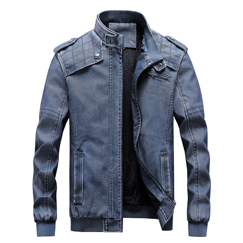 Men's PU Motorcycle Leather Jacket