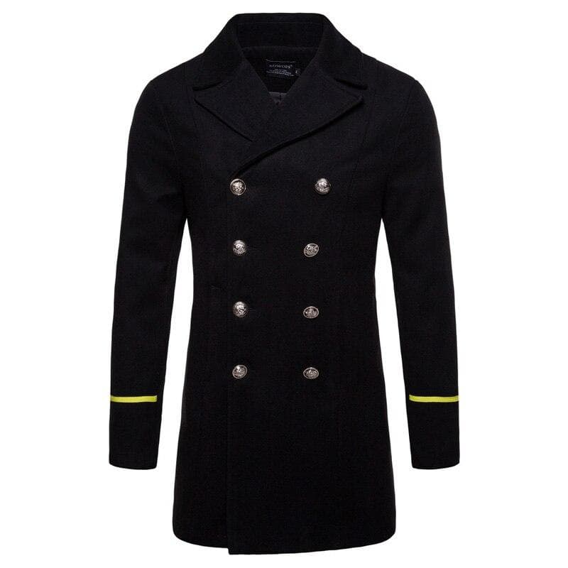 Fashion Wool Coat Mid-length Men's Trench Coat