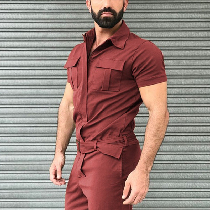 Traje casual de una pieza para hombre.