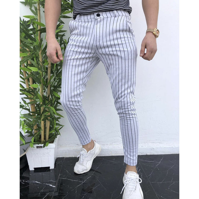 European And American Striped Men's Casual Pants