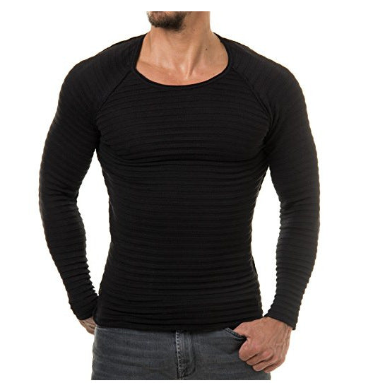 Men Casual Pullovers Spring/Autumn Sweater Slim Men O-Neck Sweater