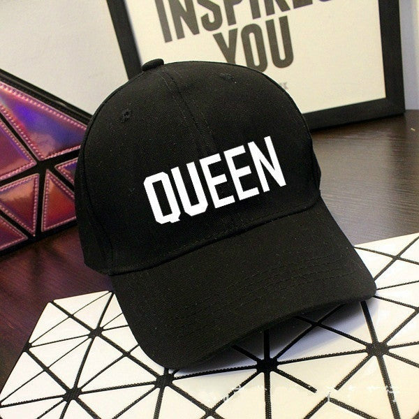 Printed king & queen baseball cap