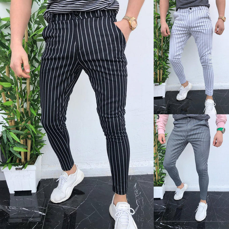 Striped men casual pant