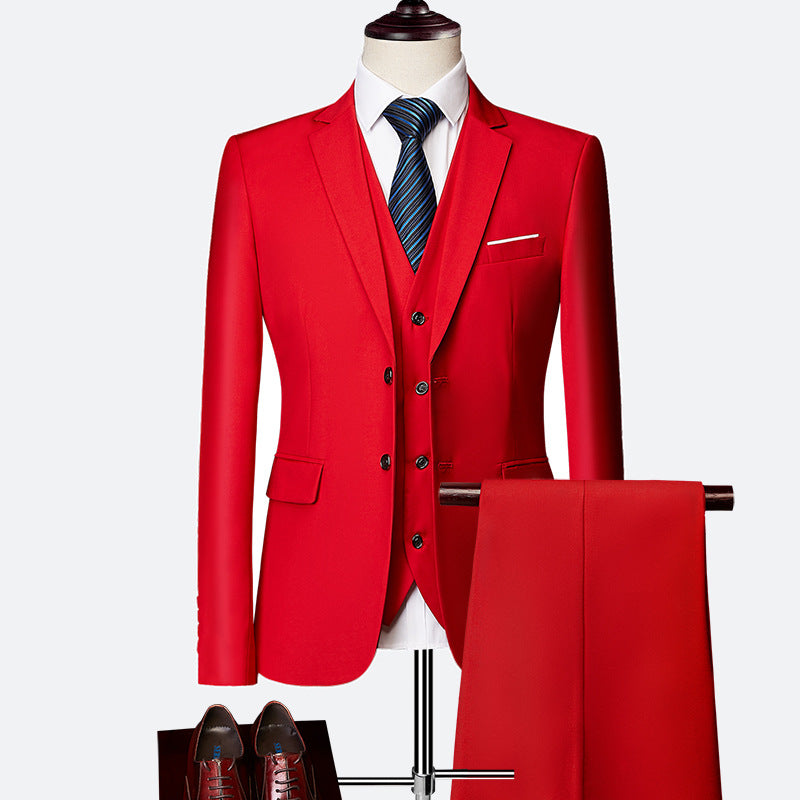 Men's professional three-piece business suit