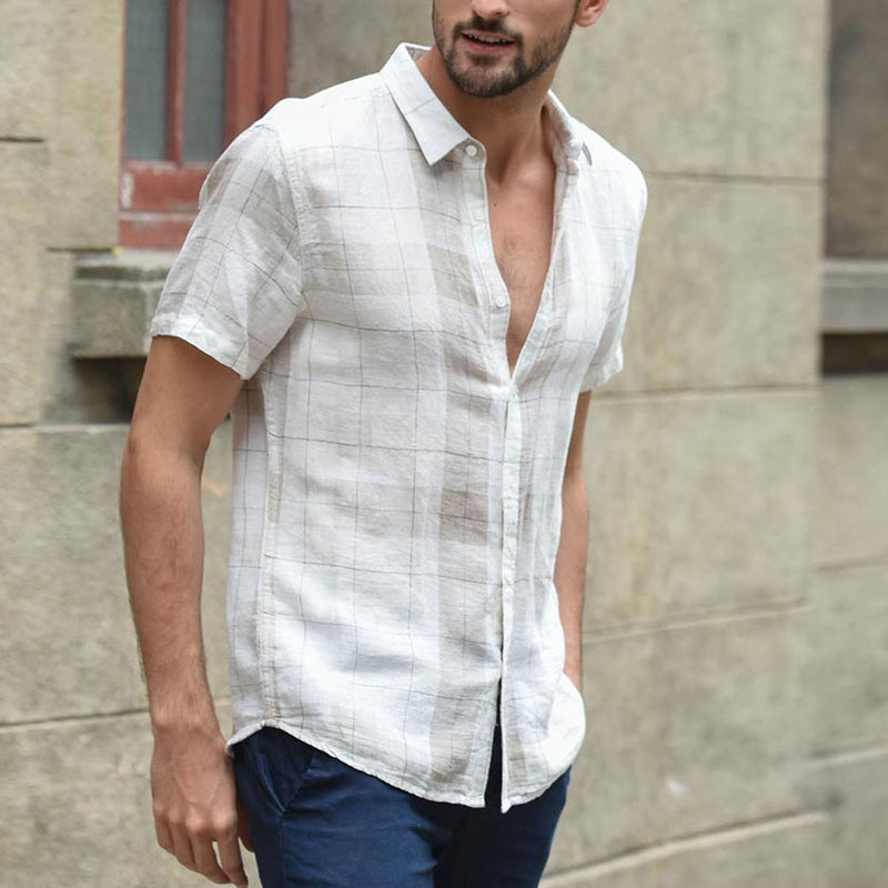 Camisa de cuadros para hombre