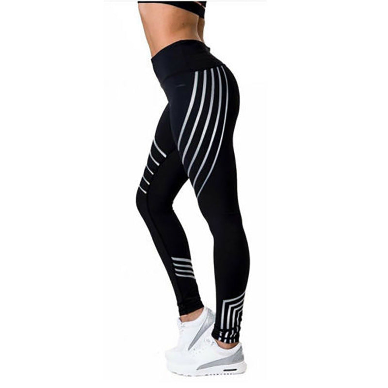 Sexy Girl Reflective Sport Yoga leggings Pants