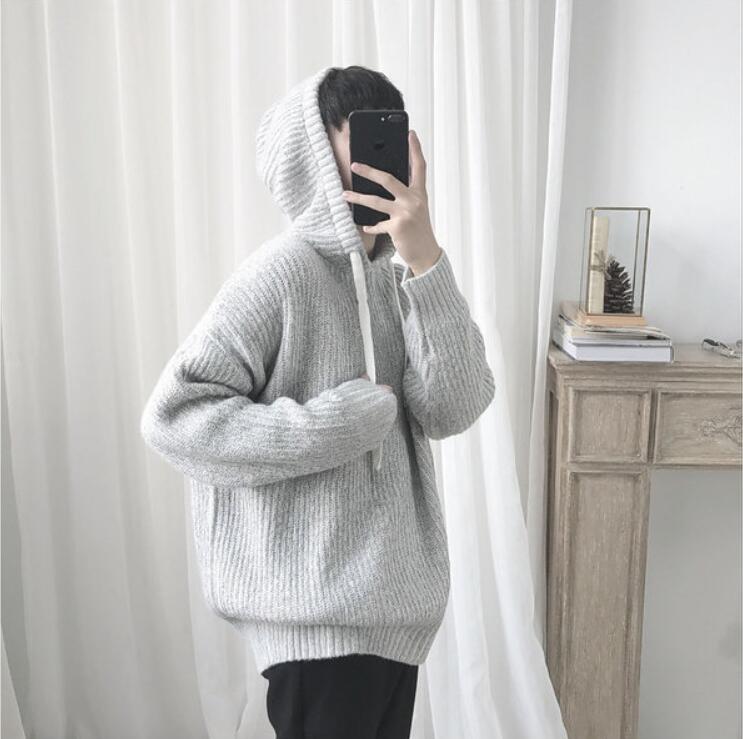 Retro Loose Thick Hooded Sweater