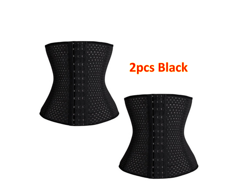 Women Hollow Tibial Belt Body-sculpting Breathable Rubber Corset Tummy Tucking Exercise Belt