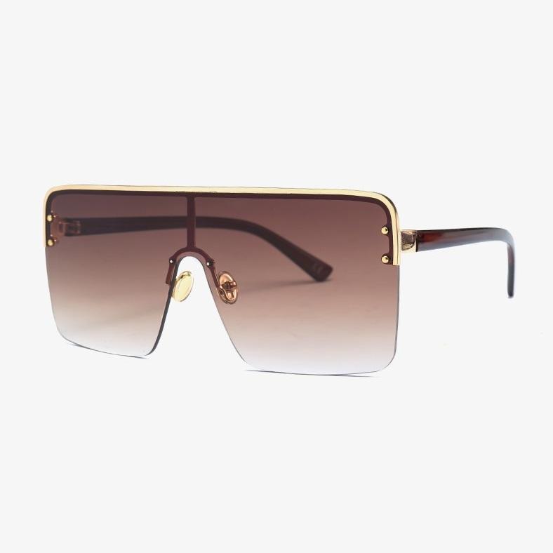 Stylish one-piece lens sunglasses