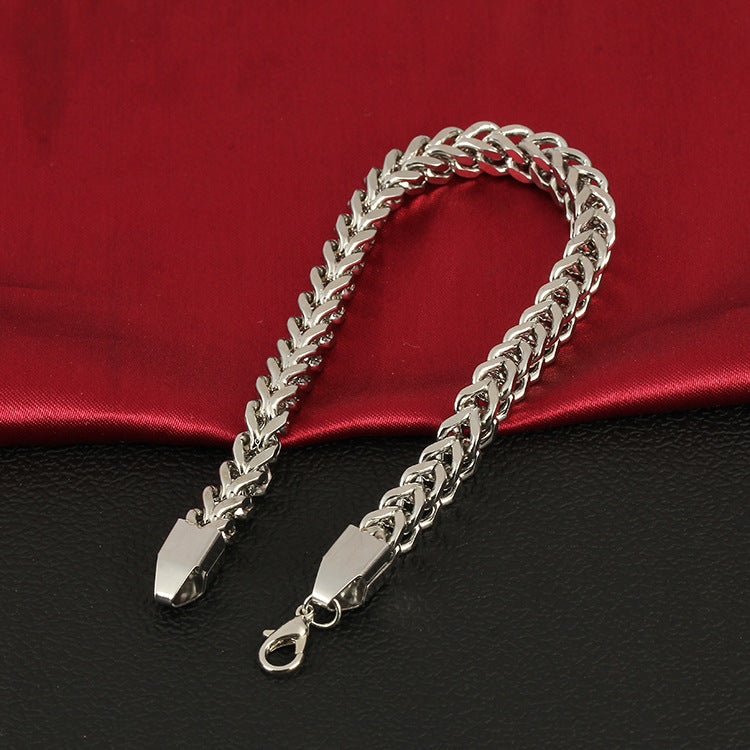 Braided bracelet stainless steel exquisite