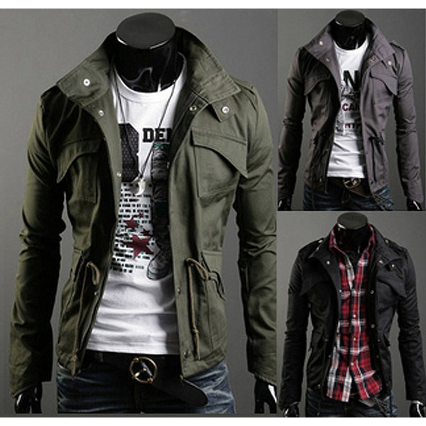 Chaquetas de invierno estilo militar hombres 