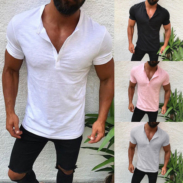 Solid Color Men's T-shirt