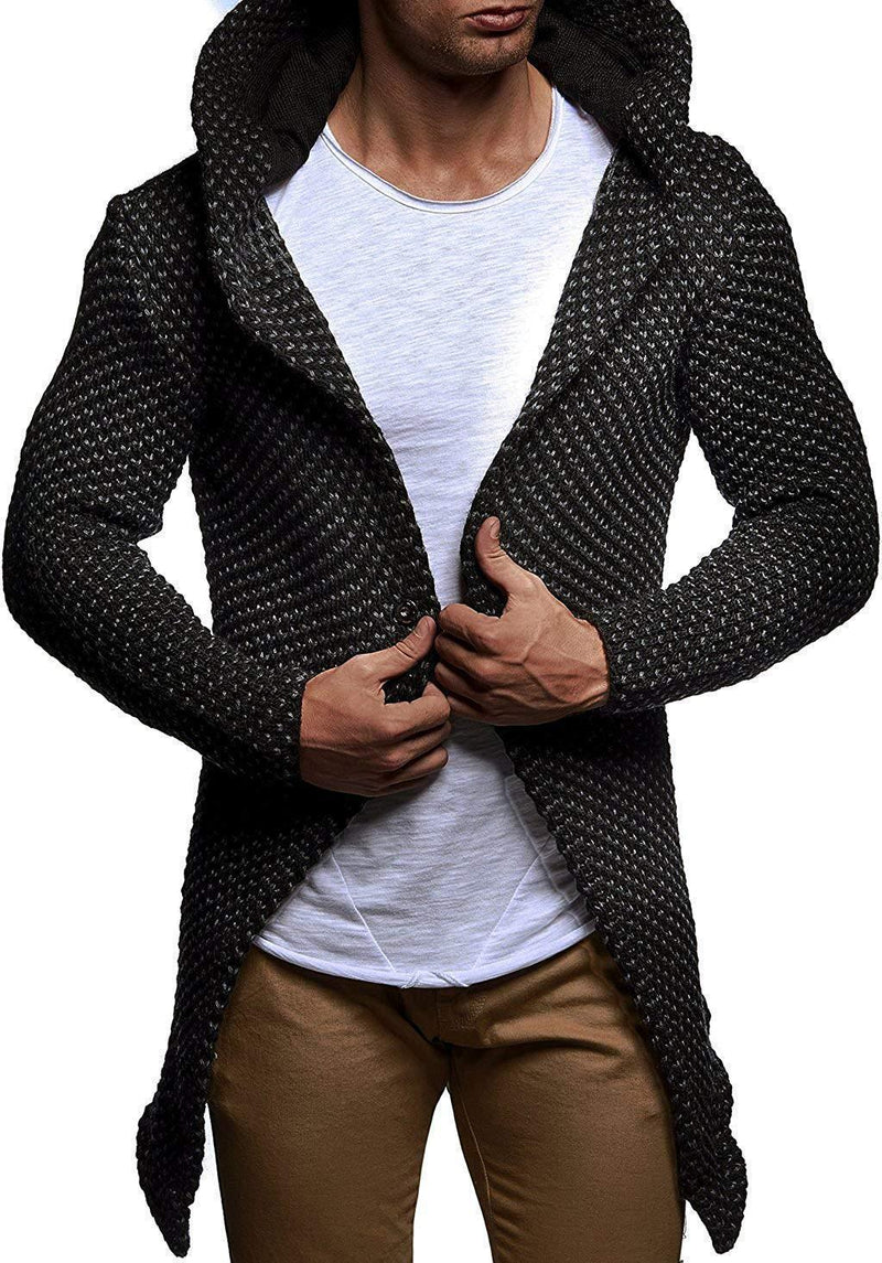 Men's Fashion Hooded Cardigan Sweater