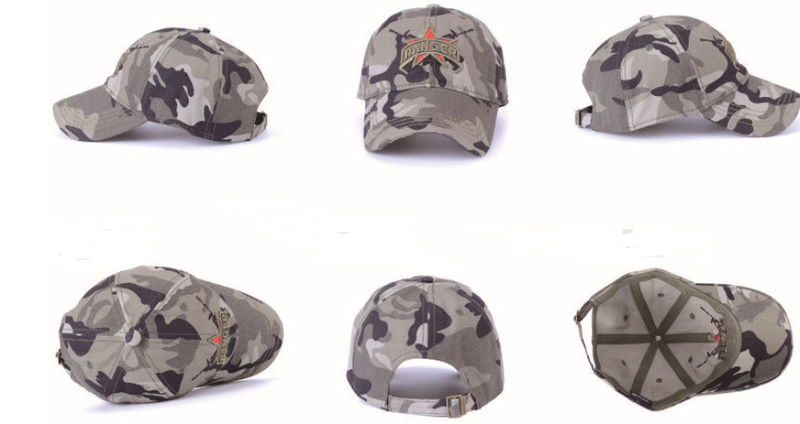 Soldado Unisex Sombrero Retro Camo Gorras de béisbol