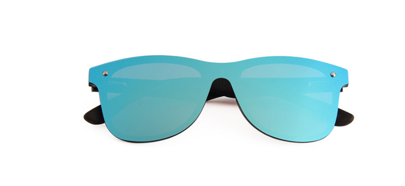 One-piece lens sunglasses