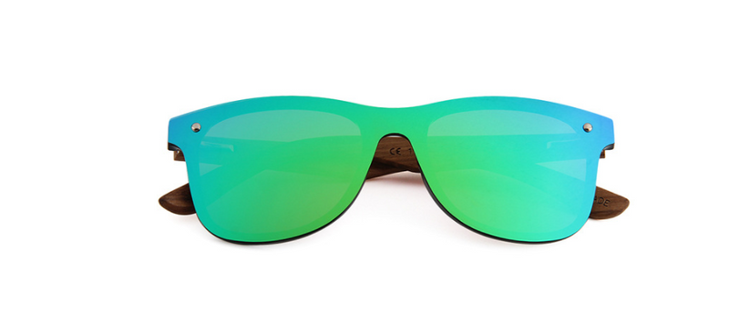 One-piece lens sunglasses