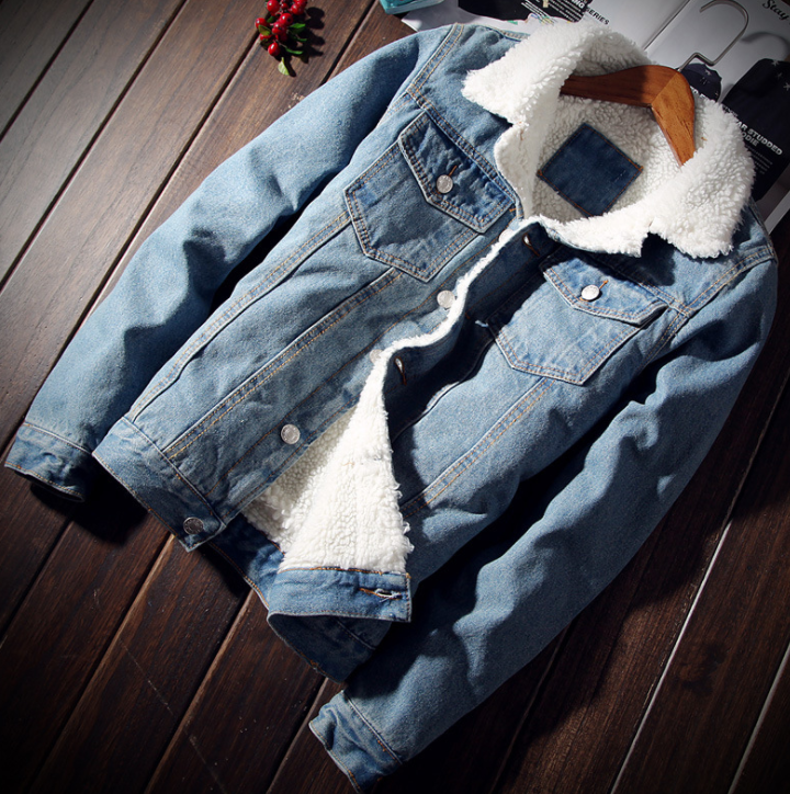 Denim with Fur Jeans Jacket