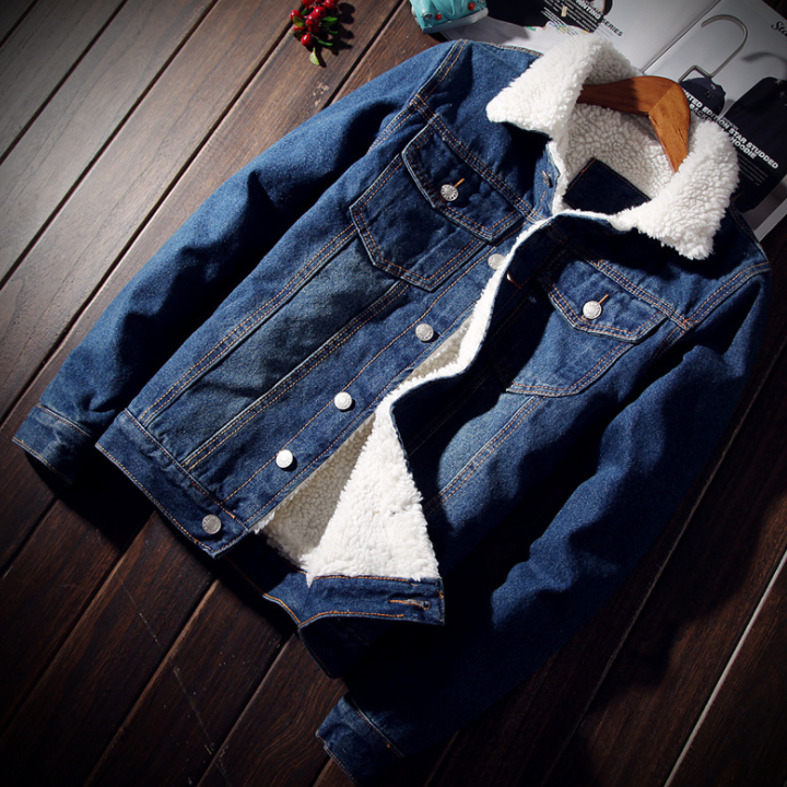 Denim with Fur Jeans Jacket