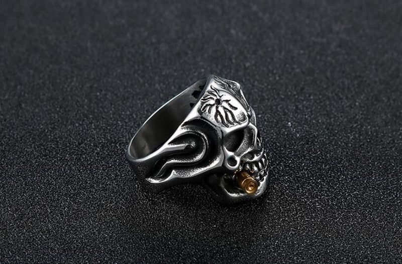 Skull Steel Ring Personalized Punk