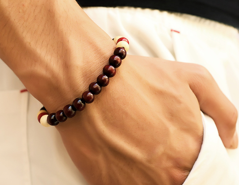 Natural Wooden Beaded Root bracelet