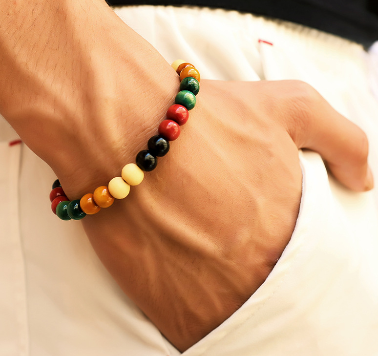 Natural Wooden Beaded Root bracelet