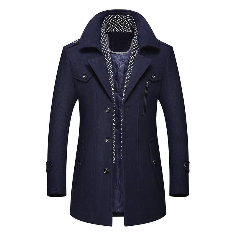 Men's woolen coat