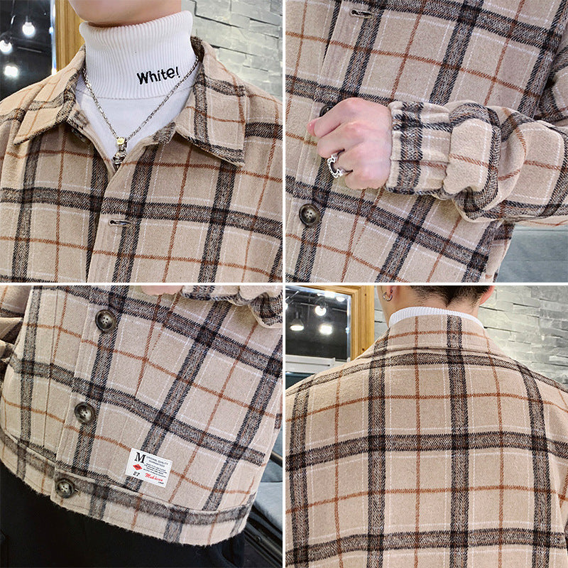Plaid Coat Student Korean Trendy Casual Jacket