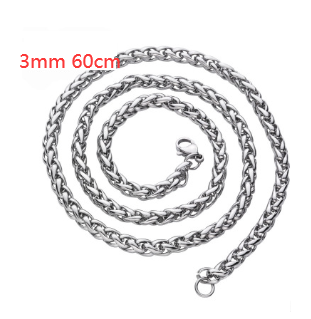 Titanium Steel Necklace Simple Men And Women Cross Necklace