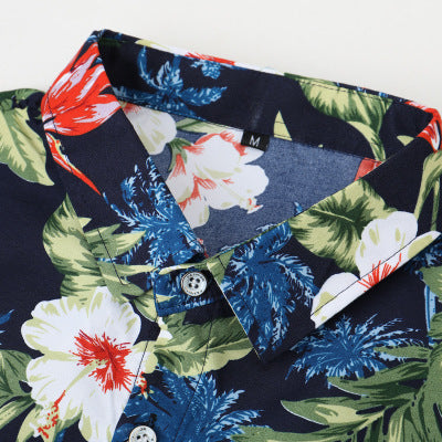 Camisa de hombre con estampado hawaiano. 