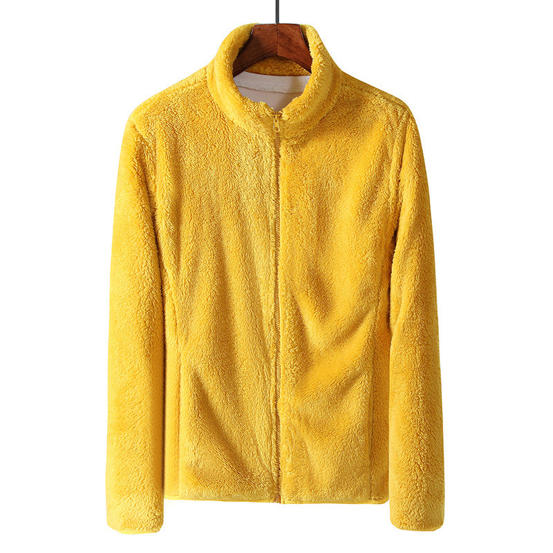 Men's And Women's Sports Warm Top Plush And Thickened Coat