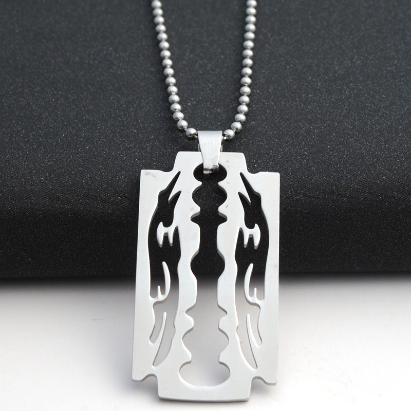 Blade necklaces men pendants