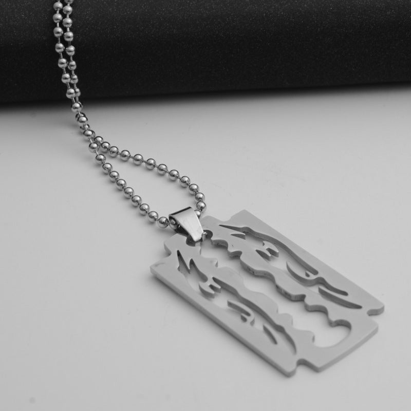 Blade necklaces men pendants