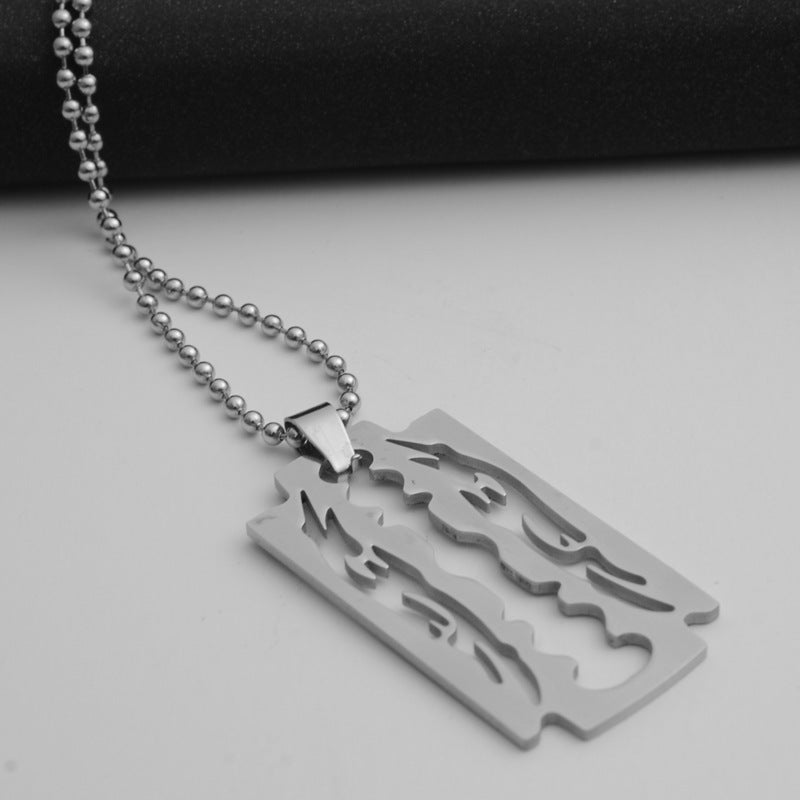 Blade necklaces men pendants