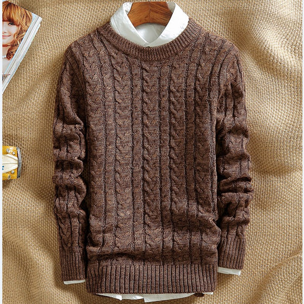 Autumn Round Neck Men's Sweater