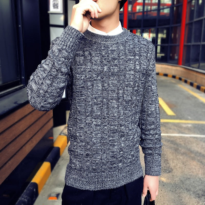 Autumn Round Neck Men's Sweater