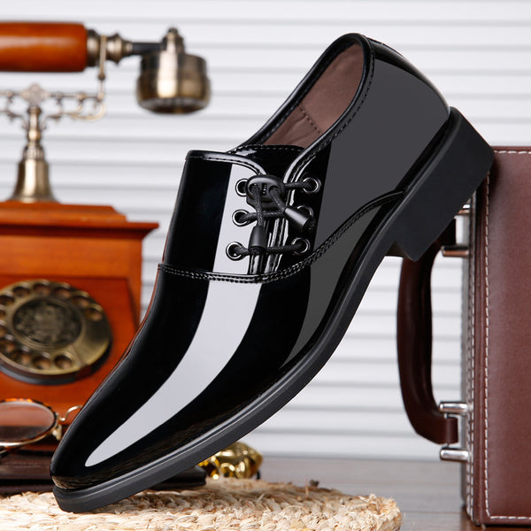 Lace-Up Leather Men Business Casual Shoes