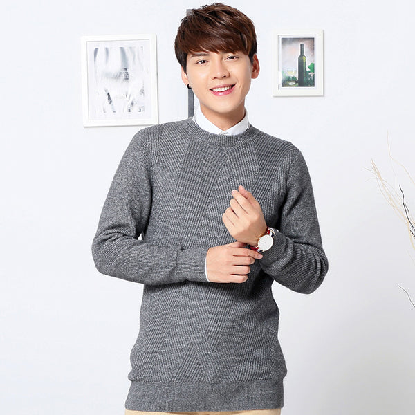 Men's Thickened Round Neck Pullover Bottoming Sweater