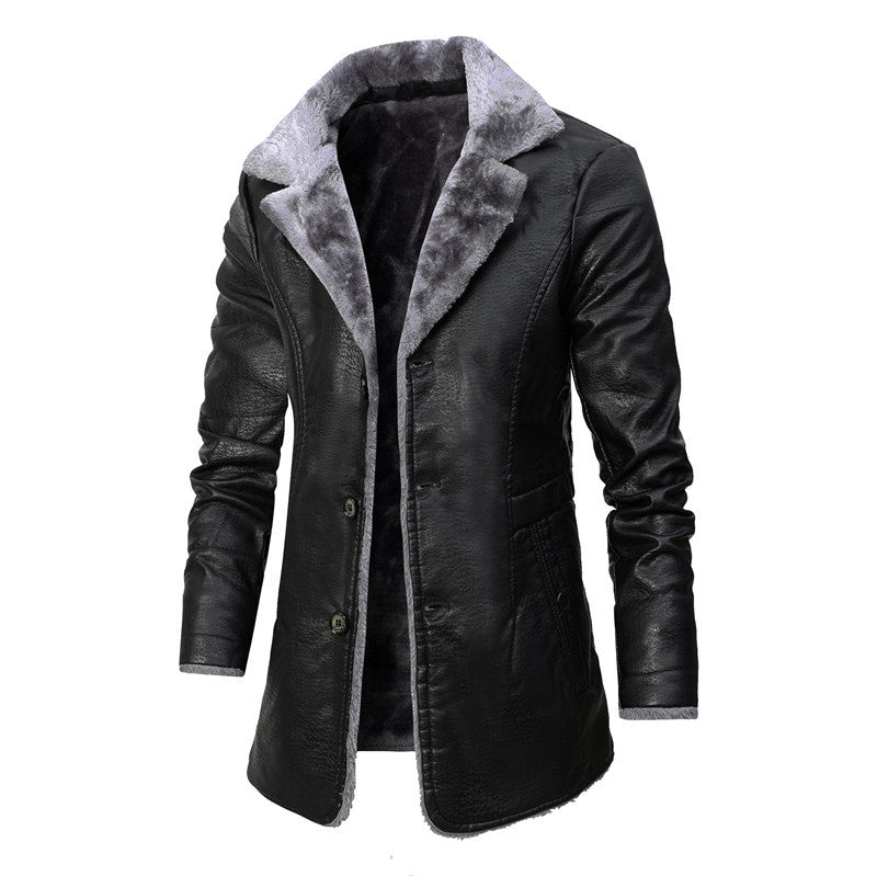 Plush Large Lapel Suit Fur Plush Jacket Men
