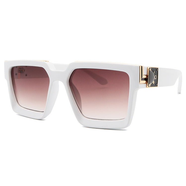 Fashion Retro Big Frame Sunglasses Men's Trendy Millionaire Sunglasses