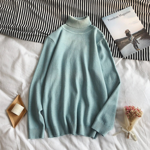 Casual All-Match Long-Sleeved Sweater Round Neck Bottoming Shirt